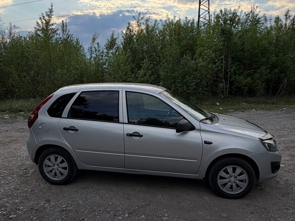 2014 Lada (ВАЗ) Kalina II, серебристый, 370000 рублей - вид 3