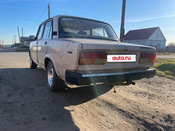 1995 Lada (ВАЗ) 2107, жёлтый, 69000 рублей - вид 3