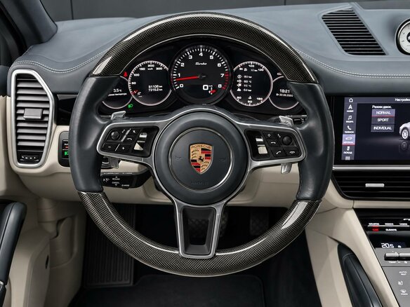 2019 Porsche Cayenne III, синий, 5695000 рублей - вид 10
