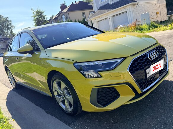 2021 Audi A3 35 TFSI IV (8Y), жёлтый, 3150000 рублей - вид 1