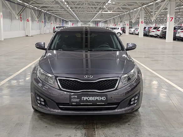2014 Kia Optima III Рестайлинг, серый, 1140000 рублей - вид 1