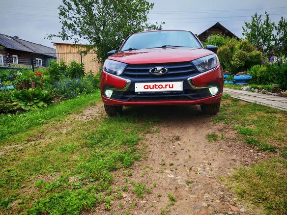 2019 Lada (ВАЗ) Granta I Рестайлинг, красный, 680000 рублей - вид 7