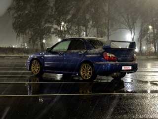 2004 Subaru Impreza WRX II Рестайлинг 1, синий, 1050000 рублей, вид 2