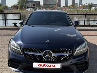 2020 Mercedes-Benz C-Класс 200 IV (W205) Рестайлинг, синий, 3520000 рублей, вид 2