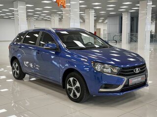 2021 Lada (ВАЗ) Vesta SW I, синий, 1081000 рублей, вид 3