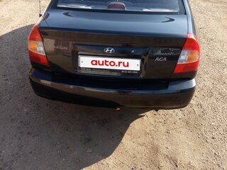 2008 Hyundai Accent ТагАЗ II, чёрный, 345000 рублей, вид 3