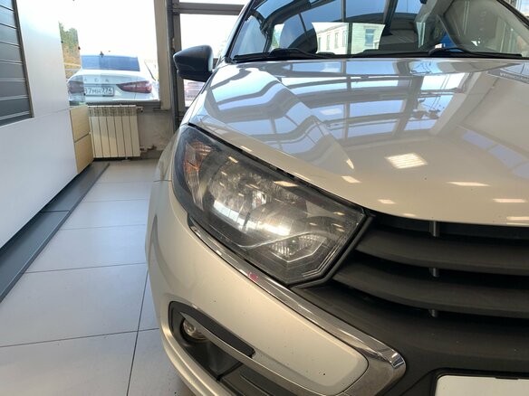 2019 Lada (ВАЗ) Granta I Рестайлинг, серебристый, 480000 рублей - вид 4