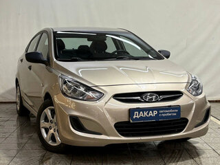 2011 Hyundai Solaris I, бежевый, 730000 рублей, вид 1