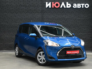 2019 Toyota Sienta II Рестайлинг, синий, 1410000 рублей, вид 3