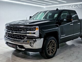 2016 Chevrolet Silverado Double Cab 8-speed III (K2XX) Рестайлинг, чёрный, 4200000 рублей, вид 2