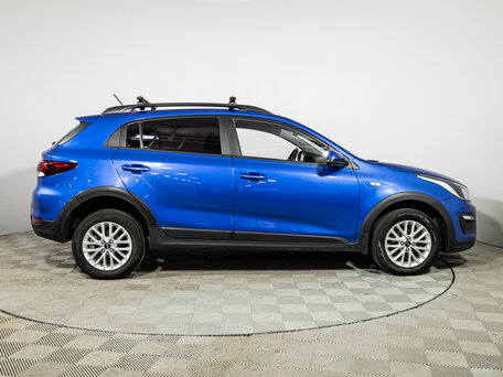 2019 Kia Rio X-Line IV, синий, 1399700 рублей, вид 4