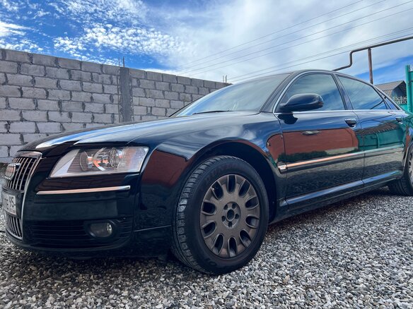 2007 Audi A8 Long II (D3) Рестайлинг 2, чёрный, 1150000 рублей - вид 1