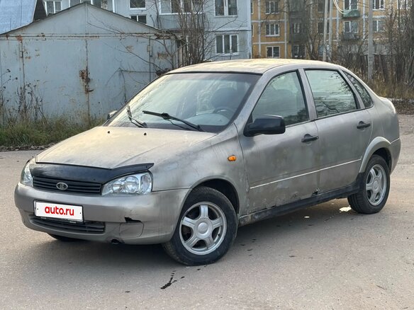 2007 Lada (ВАЗ) Kalina I, серый, 85000 рублей