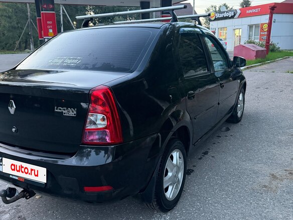 2010 Renault Logan I Рестайлинг, чёрный - вид 3