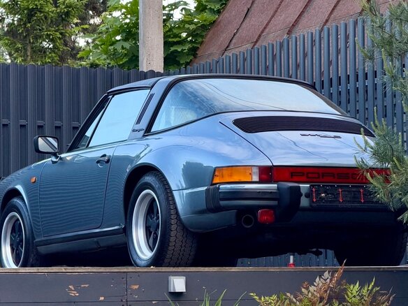 1983 Porsche 911 Targa II (911, 930), голубой - вид 9