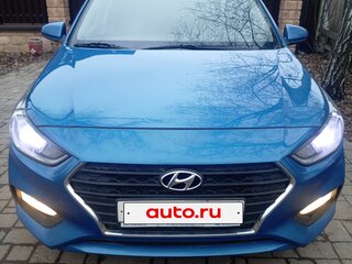 2018 Hyundai Solaris II, синий, 1180000 рублей, вид 3