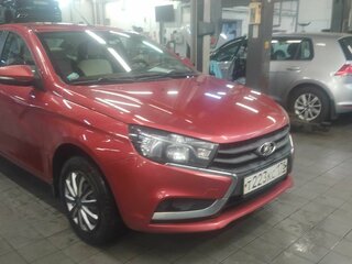 2017 Lada (ВАЗ) Vesta SW I, красный, 538000 рублей, вид 2