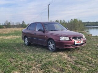 2008 Hyundai Accent ТагАЗ II, красный, 390000 рублей, вид 2