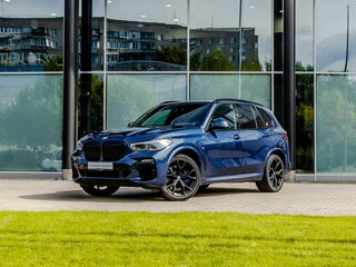 2019 BMW X5 40i IV (G05/G18), синий, 4300000 рублей, вид 1