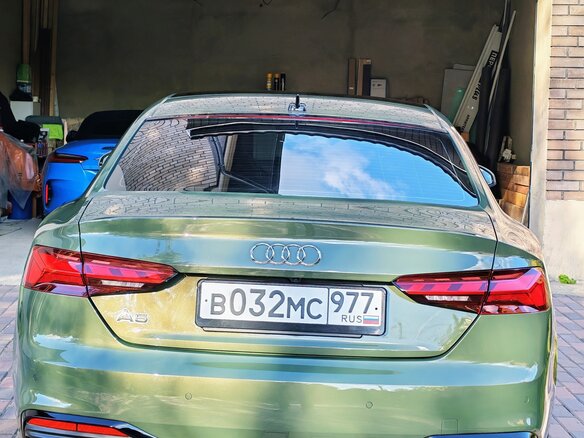 2021 Audi A5 40 TFSI II (F5) Рестайлинг, зелёный - вид 5
