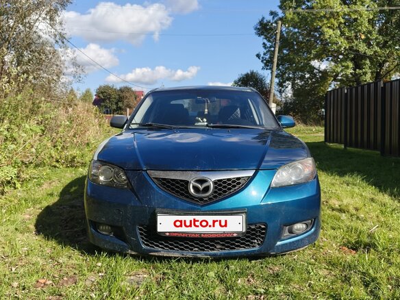 2007 Mazda 3 I (BK) Рестайлинг, синий, 260000 рублей - вид 1