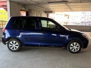 2005 Mazda Demio II (DY) Рестайлинг, синий, 380000 рублей, вид 3