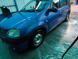 2007 Renault Logan I, синий, 185000 рублей, вид 1