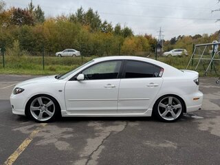 2008 Mazda 3 I (BK) Рестайлинг, белый, 600000 рублей, вид 4