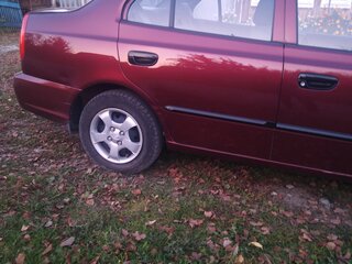 2011 Hyundai Accent ТагАЗ II, красный, 460000 рублей, вид 3
