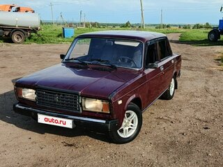 2007 Lada (ВАЗ) 2107, пурпурный, 70000 рублей, вид 3