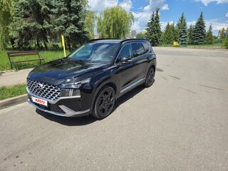 2021 Hyundai Santa Fe IV Рестайлинг, чёрный, 3550000 рублей, вид 1