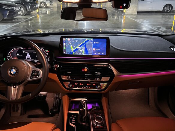 2022 BMW 5 серии 520i VII (G30/G31/G38) Рестайлинг, синий, 6190000 рублей - вид 8