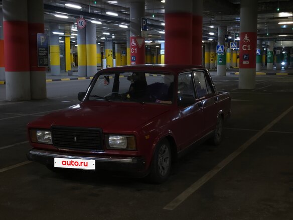 1997 Lada (ВАЗ) 2107, красный, 180000 рублей