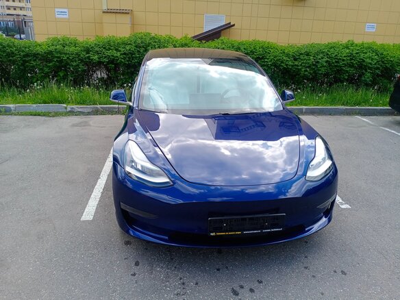 2020 Tesla Model 3 Long Range I, синий, 3400000 рублей