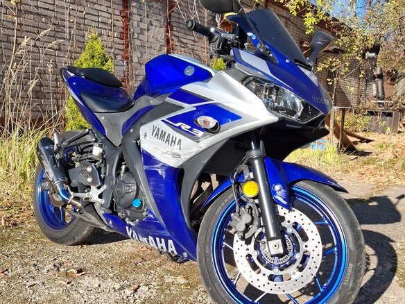 2015 Yamaha YZF-R3, синий, 290000 рублей - вид 12