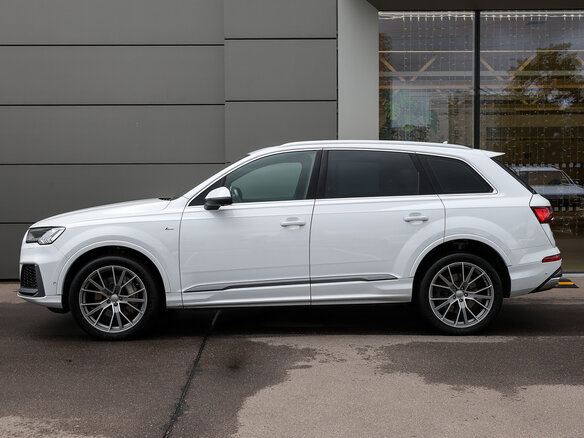 2020 Audi Q7 45 TDI II (4M) Рестайлинг, белый - вид 7