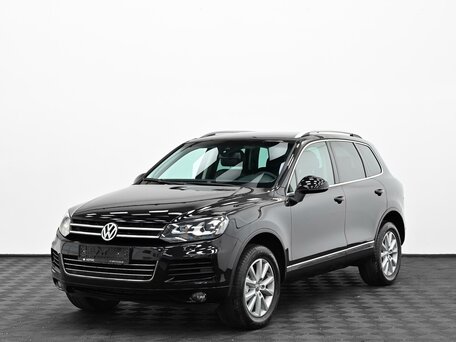 2012 Volkswagen Touareg II, чёрный, 1849000 рублей, вид 3