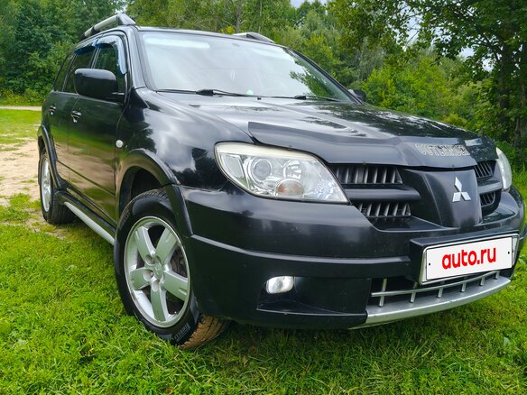 2004 Mitsubishi Outlander I, чёрный, 440000 рублей