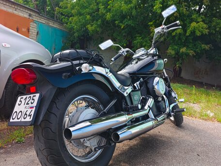 1996 Yamaha XVS400 Drag Star, чёрный, 410000 рублей, вид 1