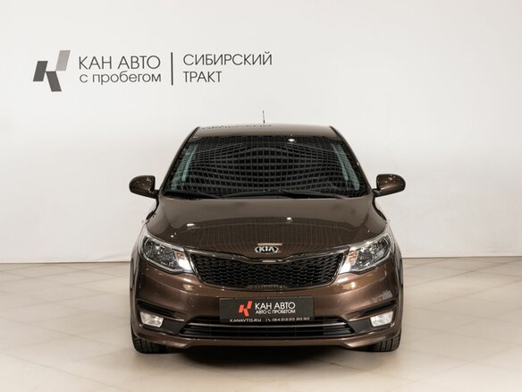 2015 Kia Rio III Рестайлинг, коричневый - вид 1