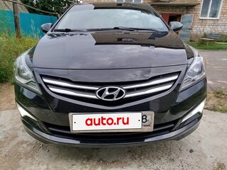 2014 Hyundai Solaris I Рестайлинг, чёрный, 630000 рублей, вид 2