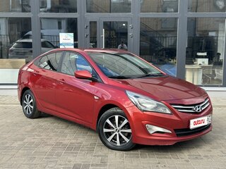 2015 Hyundai Solaris I Рестайлинг, красный, 965000 рублей, вид 3
