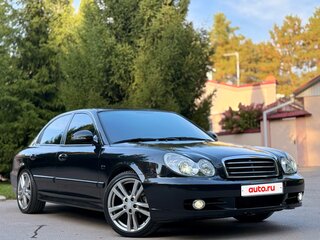 2008 Hyundai Sonata ТагАЗ IV (EF) Рестайлинг, чёрный, 800000 рублей, вид 2