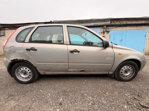 2007 Lada (ВАЗ) Kalina I, бежевый, 130000 рублей - вид 1