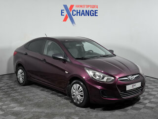 2012 Hyundai Solaris I, фиолетовый, 561000 рублей, вид 3