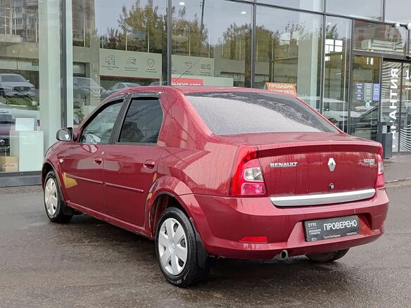 2011 Renault Logan I Рестайлинг, красный, 349000 рублей - вид 6