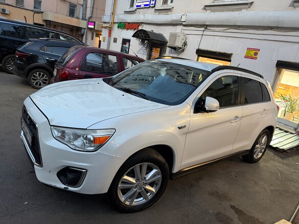 2014 Mitsubishi ASX I Рестайлинг, белый - вид 1