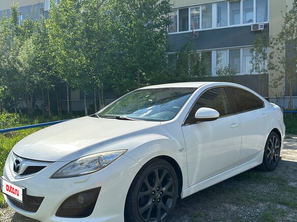 2012 Mazda 6 II (GH) Рестайлинг, белый, 1149999 рублей