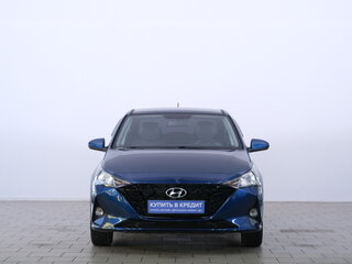 2021 Hyundai Solaris II Рестайлинг, синий, 1719000 рублей, вид 2