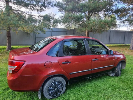 2013 Lada (ВАЗ) Granta I, серебристый, 425000 рублей, вид 4